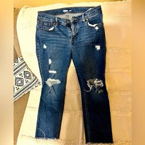 Old Navy Boyfriend Mid-rise distressed jeans
